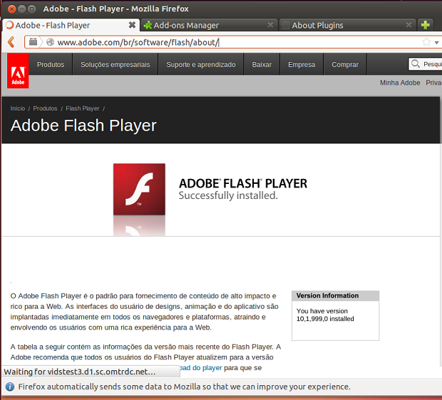 Install Adobe Flash Player 11 Debian