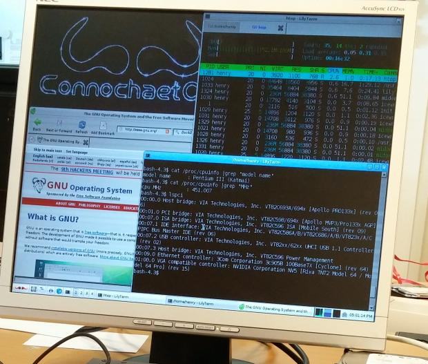 ConnochaetOS - um Slackware sem software proprietário