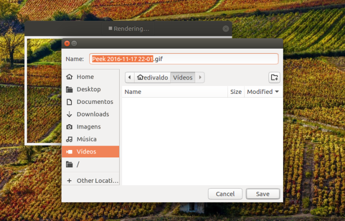 Como instalar o Peek Animated GIF recorder no Ubuntu, Linux Mint e derivados