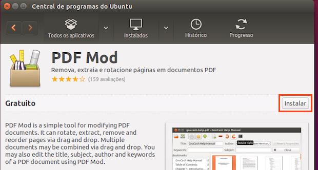 Instale o PDF Mod - uma ferramenta para modificar documentos PDF