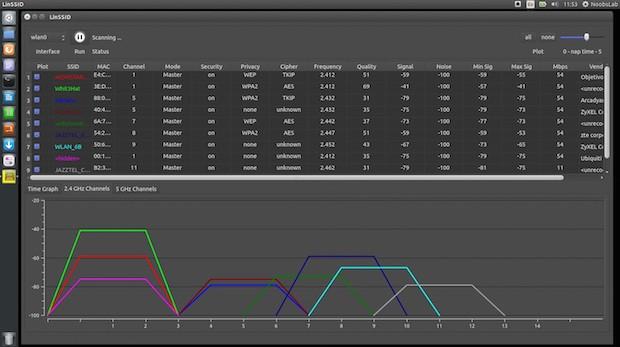 Instale LinSSID: um scanner de redes wireless para Linux com interface gráfica