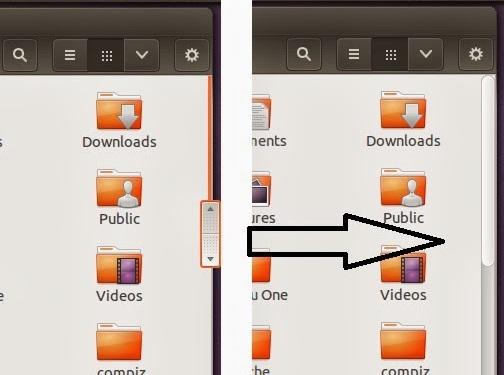 Dicas de coisas para fazer depois da instalação do Ubuntu 13.10 - Faça pequenos ajustes na interface 3 scrollbars