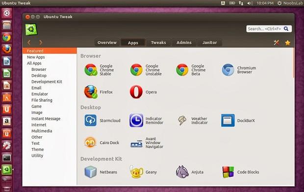 Como instalar a ferramenta de configuração Ubuntu Tweak