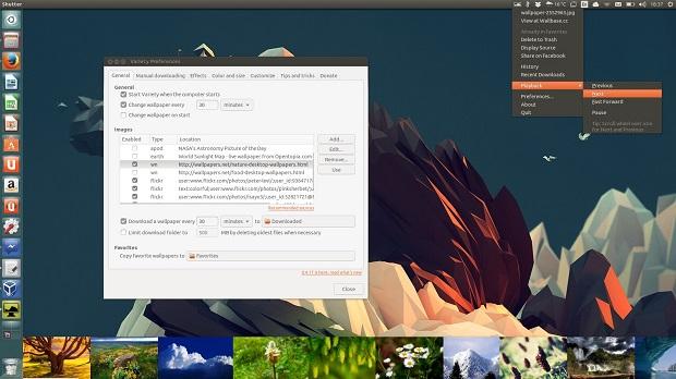 Dicas de coisas para fazer depois da instalação do Ubuntu 13.10 - Instale applets extras 7 variety-wallpaper-changer