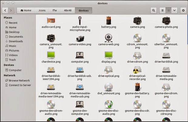 Instale o pacote de ícones FFW-Fast-Forward no Ubuntu