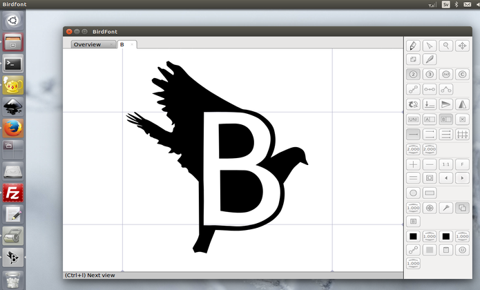 Como instalar o editor de fontes BirdFont no Ubuntu e derivados