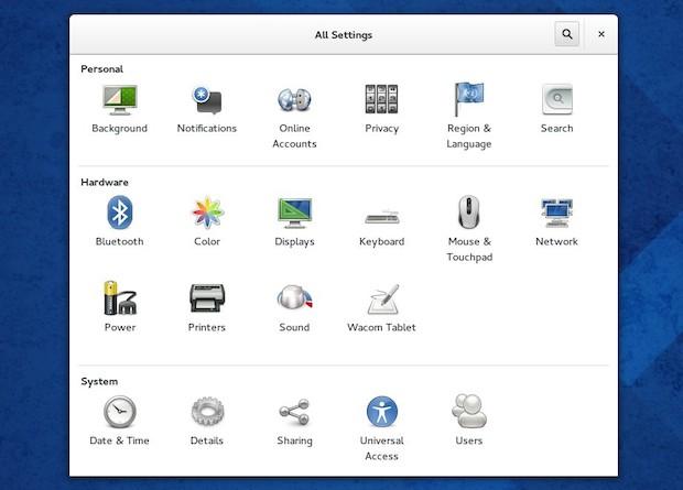 Fedora 20 disponível para download 5 fedora20-settings