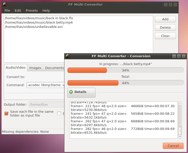Lançado o FF Multi Converter 1.6.0 - Instale no Ubuntu e derivados 3 ff1.5.0-screen2