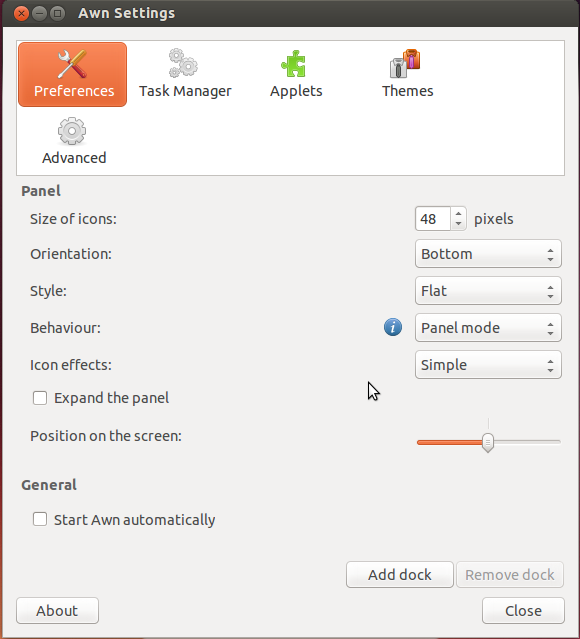 Dock lançador de aplicativos: como instalar a Avant Window Navigator no Ubuntu 2 Dock lançador de aplicativos-config-avante