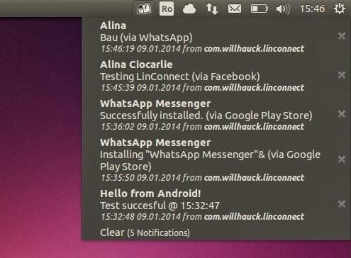 Receba notificações do Android em seu Desktop Ubuntu com LinConnect Receba notificações do Android em seu Desktop Ubuntu com LinConnect