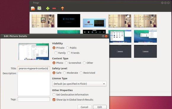 Gerenciador de fotos do Flickr: Instale Frogr no Ubuntu e seus derivados