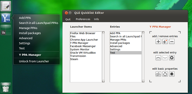 Instale o QLE Unity Quicklist Editor no Ubuntu e derivados