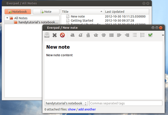 cliente Evernote para Linux
