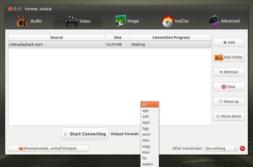 Como instalar o conversor de mídia Format Junkie no Ubuntu
