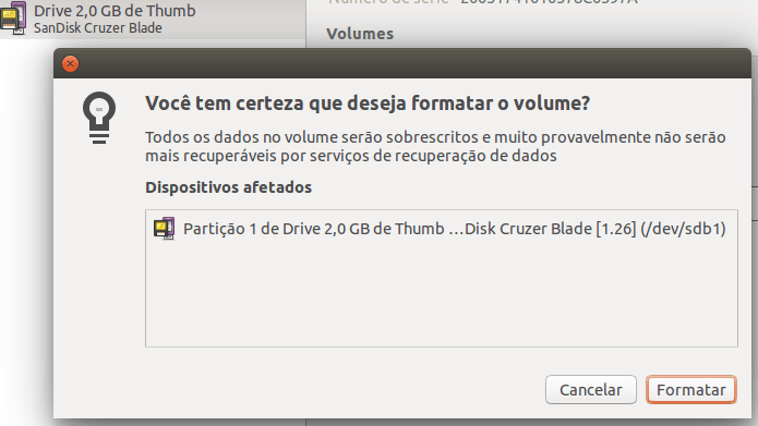 Como formatar um pen drive no Ubuntu de forma segura