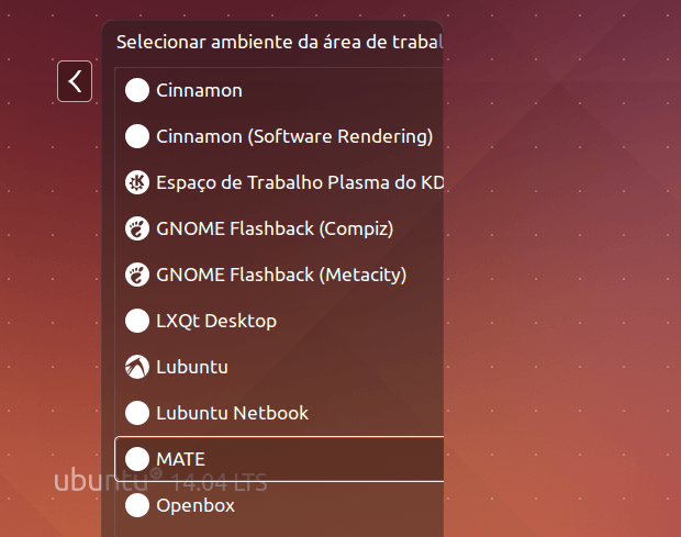 Não quero usar Unity, prefiro o MATE no Ubuntu