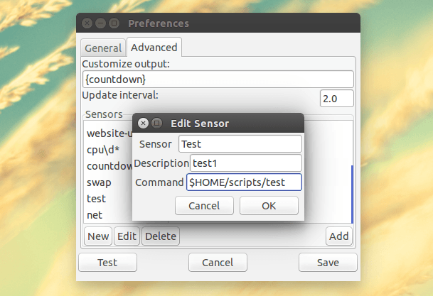 Sysmonitor Indicator no Ubuntu