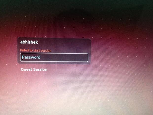 Como consertar o erro "Failed To Start Session" no Login no Ubuntu