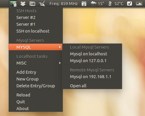 Conecte e gerencie servidores SSH e MySQL com o Guake Indicator