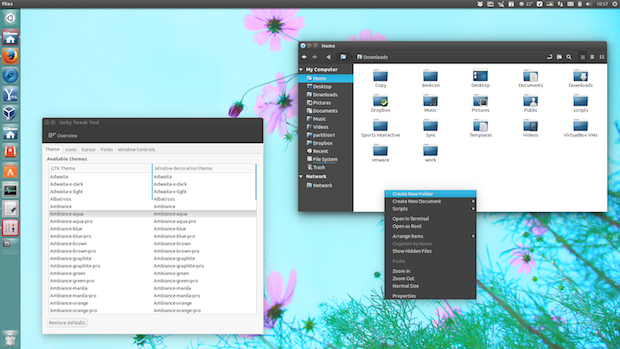 Instale o pacote de temas Ambiance e Radiance colors no Ubuntu