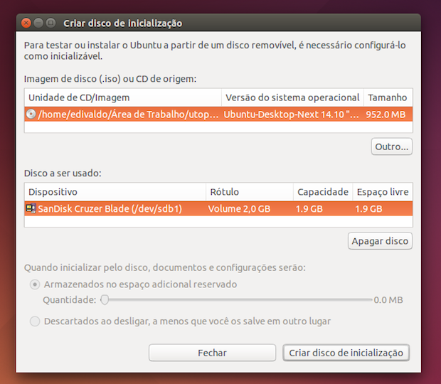Como criar um pendrive de instalação do Ubuntu