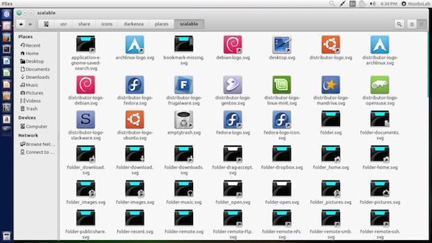 Embeleze seu Ubuntu com o conjunto de ícones Darkenza Embeleze seu Ubuntu com o conjunto de ícones Darkenza