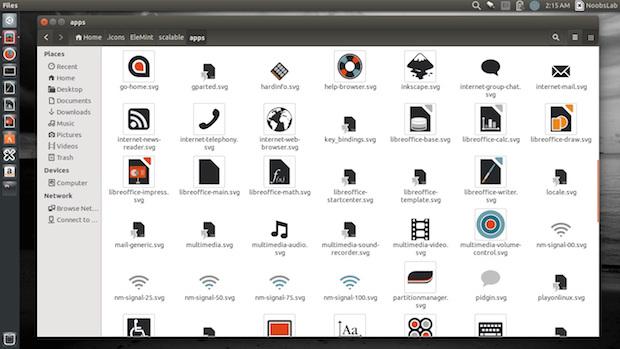 Instale o conjunto de ícones Elemint no Ubuntu