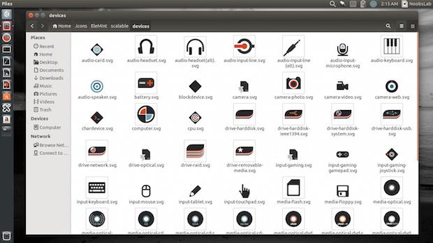 Instale o conjunto de ícones Elemint no Ubuntu