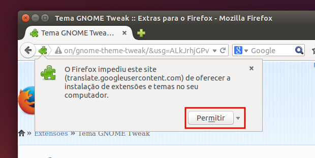 melhore a integração do Mozilla Firefox no Gnome