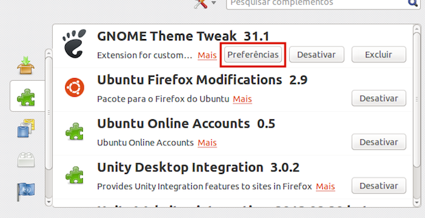 melhore a integração do Mozilla Firefox no Gnome