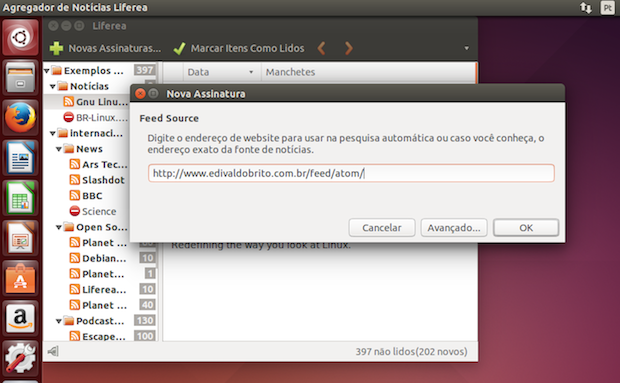 Como instalar o leitor de feeds Liferea no Ubuntu e seus derivados