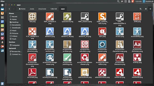 Instale os conjuntos de ícones Ardis e Ursa no Ubuntu