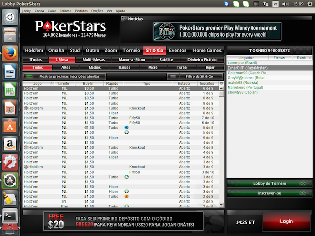 Como instalar o PokerStars no Linux