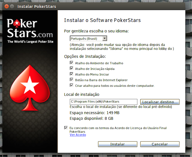Como instalar o PokerStars no Linux Como instalar o PokerStars no Linux