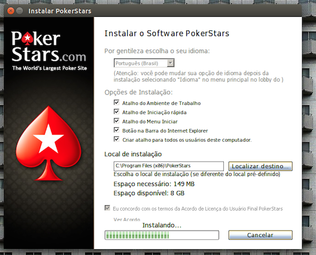 Como instalar o PokerStars no Linux