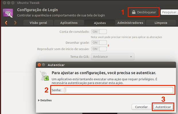 Como ativar ou desativar o som da tela de login do Ubuntu