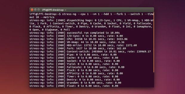 Estressando CPU, memória RAM e disco rígido com stress-ng no Ubuntu