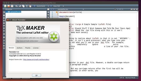 Editor LaTeX: Instale o Texmaker no Ubuntu