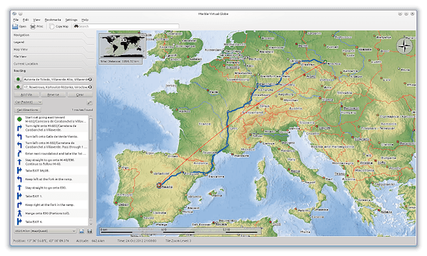 Alternativa ao Google Earth: Instale o Marble no Linux