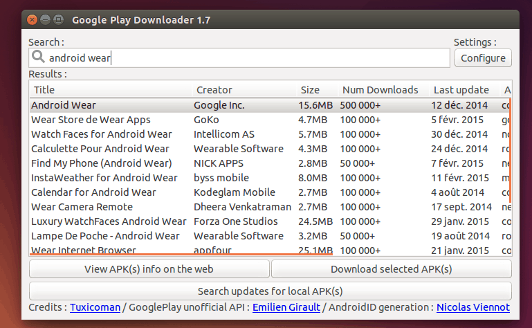 Baixar apps Android no PC google play downloader