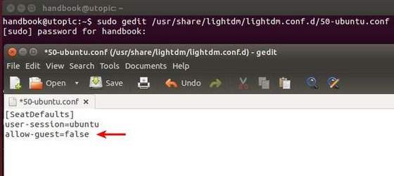 Como remover a Sessão Convidado da tela de login do Ubuntu