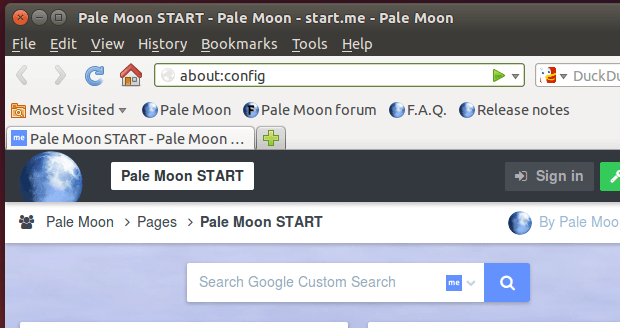 Como instalar o navegador Pale Moon no Linux manualmente