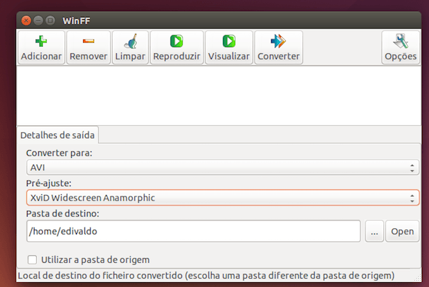 MP4 para Avi - como converter usando o WinFF