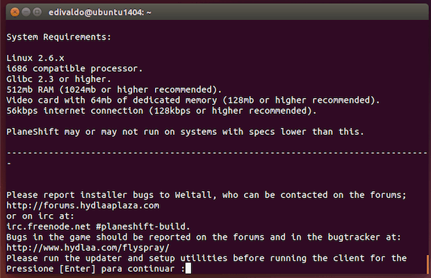 Como instalar o jogo PlaneShift no Linux