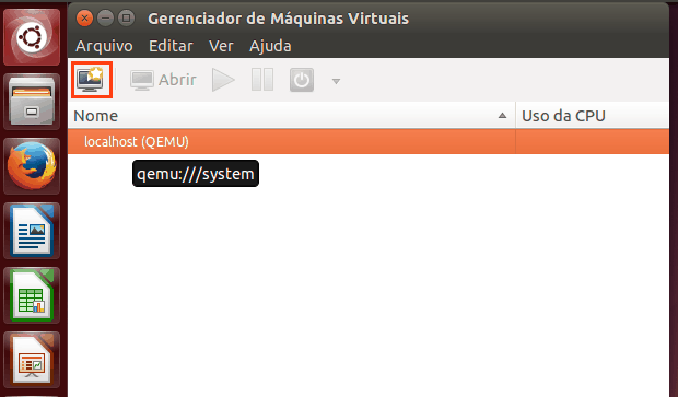 gerenciar ele com o Virt Manager