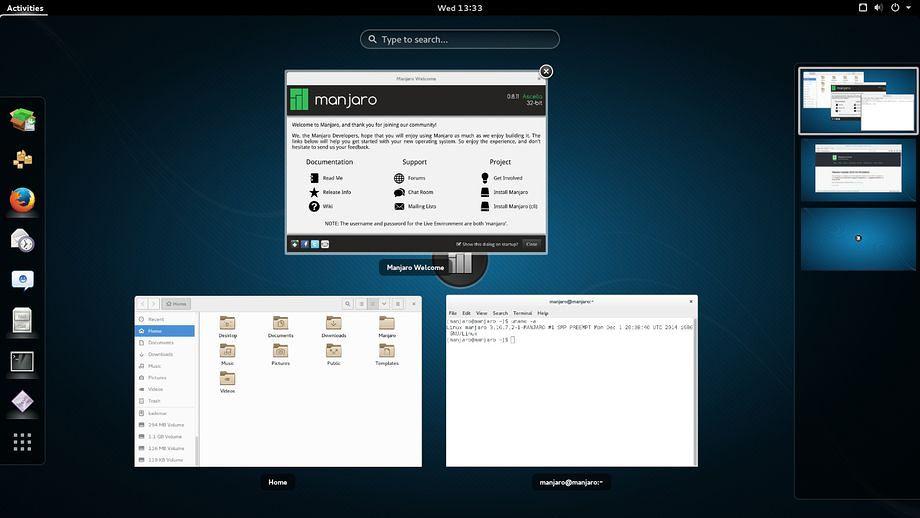 Manjaro 0.8.11 GNOME Community Edition