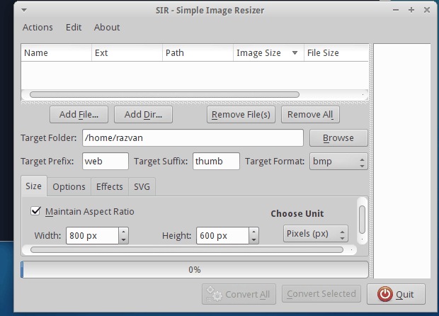 Como instalar o Simple Image Resizer no Ubuntu