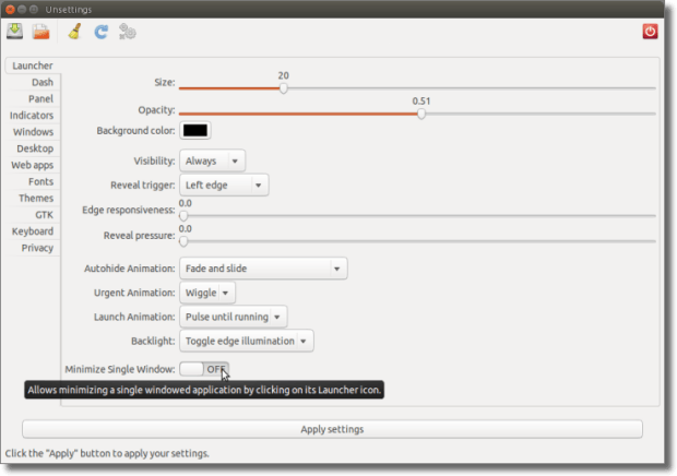 Como instalar a ferramenta de configuração Unsettings no Ubuntu