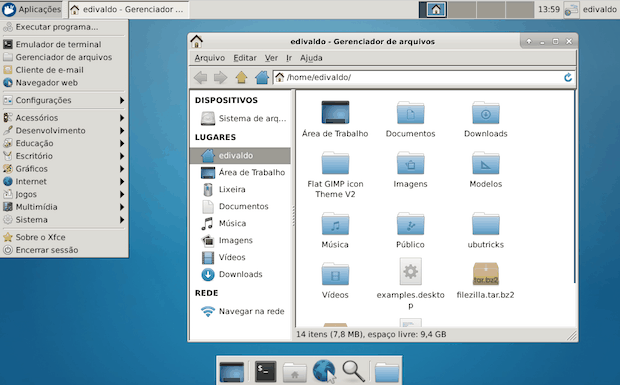 XFCE 4.12 no Fedora, Arch Linux