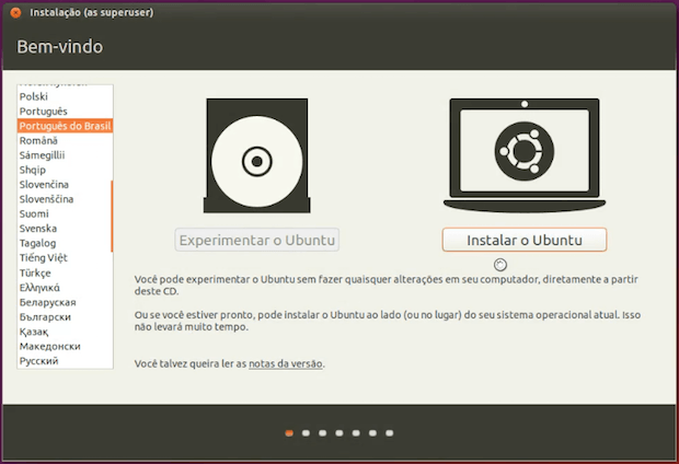 Como atualizar para o Ubuntu 17.10 usando a mídia de instalação